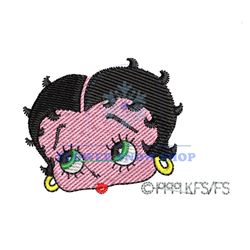 Head Betty Boop Cute Embroidery File Png
