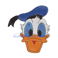 Smiling Face Donald Duck Embroidery