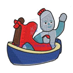 In The Night Garden Igglepiggle Boat Embroidery png