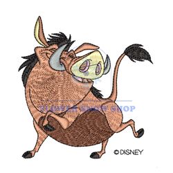 Lion King Character Pumbaa Embroidery