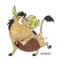 The Lion King Warthog Pumbaa Embroidery