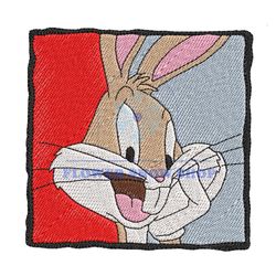 Smiling Face Bugs Bunny Embroidery