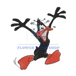 Daffy Duck Laughing Embroidery