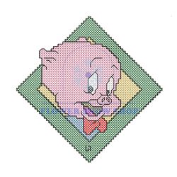 Porky Pig Face Embroidery