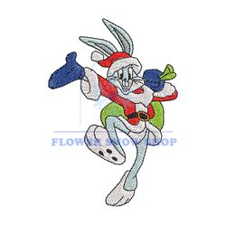 Bugs Bunny Christmas Day Embroidery