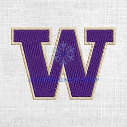 Washington Huskies NCAA Football Logo Embroidery Design