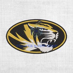 Missouri Tigers NCAA Football Logo Embroidery Design
