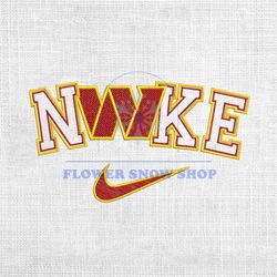 Washington Commanders x Nike Swoosh Logo Embroidery Design
