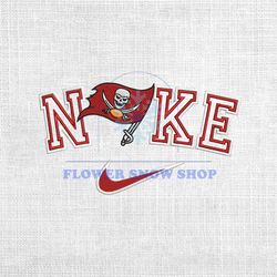 Tampa Bay Buccaneers x Nike Swoosh Logo Embroidery Design