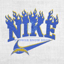 Los Angeles Chargers Nike Flaming Logo Embroidery