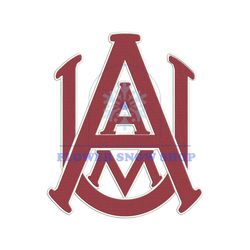Alabama A&M Bulldogs Embroidery Designs, NCAA Logo Embroidery Files, NCAA Alabama Bulldogs Png