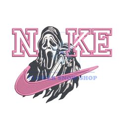 Nike Ghost Embroidery Design, Horror Embroidery, Nike Design, Embroidery Shirt Png