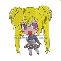 Anime Chibi embroidery design file png