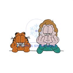 The Garfield and Jon Arbuckle Embroidery