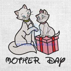 Mother Day Gift Aristocats Mom Embroidery Png