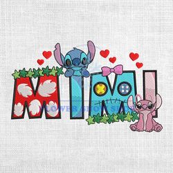 Mimi Disney Lilo And Stitch Angel Friends Embroidery