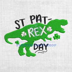 St Pat Rex Day Machine Embroidery Design