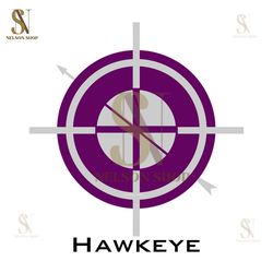 Avengers Superhero Hawkeye Logo SVG