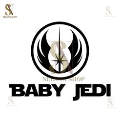 Baby Jedi Star Wars Logo SVG