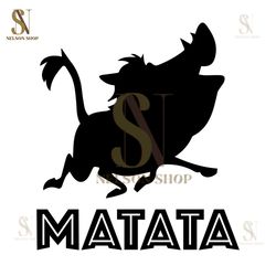 Matata Pumbaa The Lion King SVG