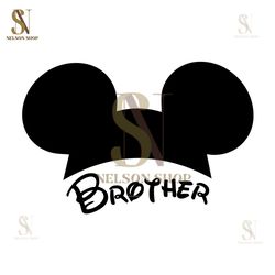Brother Mickey Mouse Ears SVG