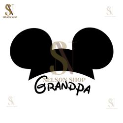 Grandpa Mickey Mouse Ears SVG