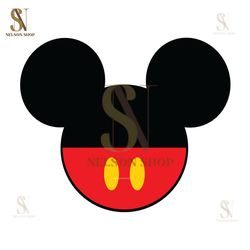 Mickey Mouse Head Mickey Pants SVG