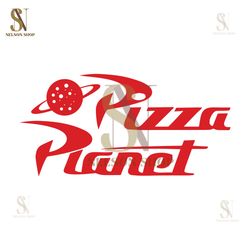 Alien Pizza Planet Disneyland SVG