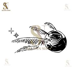 Harry Potter Golden Snitch The Magic Ball SVG Vector