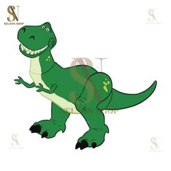 Disney Character Toy Story Cartoon Tyrannosaurus Rex Vector SVG