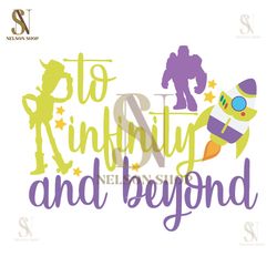 To Infinity And Beyond Toy Story Woody Buzz Lightyear Clipart SVG