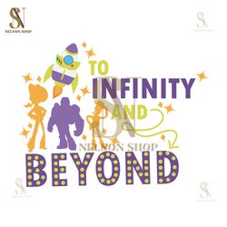 To Infinity And Beyond Rocket Fly Toy Story Characters SVG
