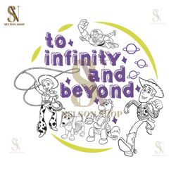 To Infinity And Beyond Toy Story Cowboy Woody Friends SVG