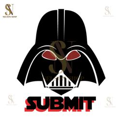 Submit Star Wars Darth Vader Red Black Logo Silhouette SVG