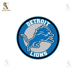 Detroit Lions Circle Logo Svg