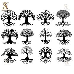 Tree of life svg, Tree of life Clipart, Tree of life svg cut files for Cricut, Tree bundle svg, Tree silhouette