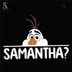 Samantha SVG, easy cut file for Cricut, Layered by colour