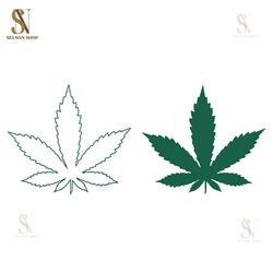 Marijuana Leaf SVG Design