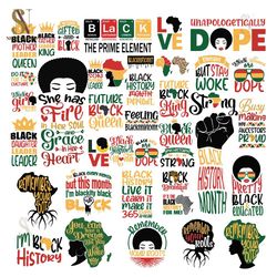 Black History Month SVG Huge Bundle, black woman svg, black history month png design, Black history svg bundle, Afro Wom