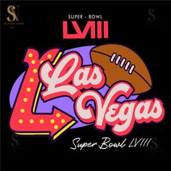 Super Bowl LVIII Purple Las Vegas SVG