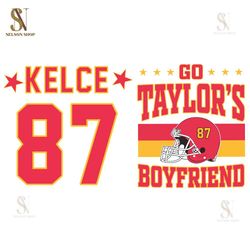 Go Taylors Boyfriend Kelce 87 SVG