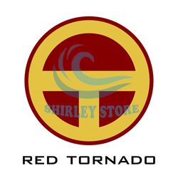 Avengers Superheroes Red Tornado Logo SVG