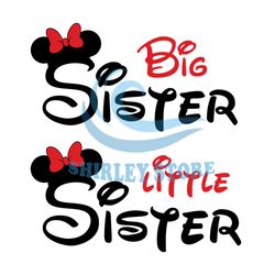 Big Sister Little Sister Minnie Mouse SVG