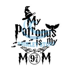 My Patronus Is My Mom Harry Potter Shop 9 3/4 Platform SVG