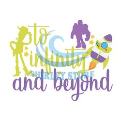 To Infinity And Beyond Toy Story Woody Buzz Lightyear Clipart SVG