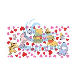 Love Baby Winnie The Pooh Friends Valentine PNG