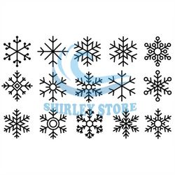 Snowflake Winter Svg Bundle
