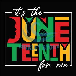 It's The Juneteenth For Me Svg