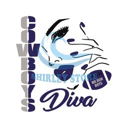Cowboys Diva Svg, Sport Team Svg, Dallas Cowboy Svg, Dallas Cowboy Nfl Svg