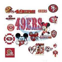 San Francisco 49ers Mickey Svg Bundle